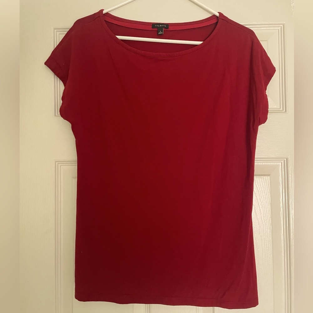 Red Talbots short sleeve shirt